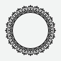 Round Decorative Border Frames with Clear Background. Ideal for vintage label designs. vector