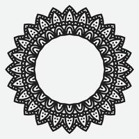 Round Decorative Border Frames with Clear Background. Ideal for vintage label designs. vector