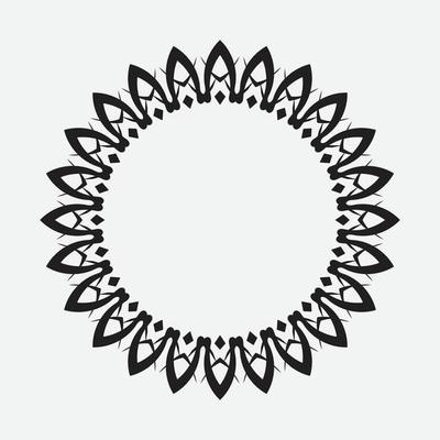 circle frame isolated on white background