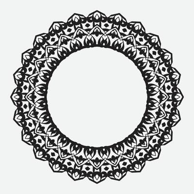 circle frame isolated on white background