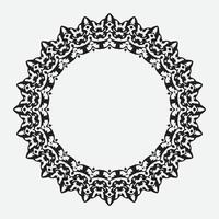 Round Decorative Border Frames with Clear Background. Ideal for vintage label designs. vector