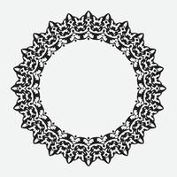 Round Decorative Border Frames with Clear Background. Ideal for vintage label designs. vector