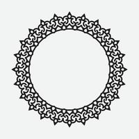 Round Decorative Border Frames with Clear Background. Ideal for vintage label designs. vector
