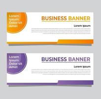 Colorful Banner Template vector
