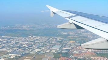 The aircraft descending before landing airport of Bangkok, Thailand. video