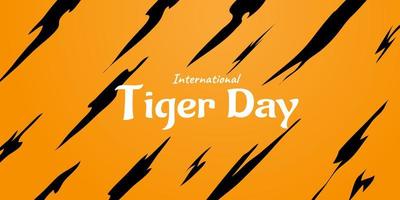 International tiger day 29th july vector