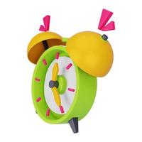 ilustración de icono de reloj 3d para su sitio web, interfaz de usuario y presentación. Ilustración de procesamiento 3d. foto