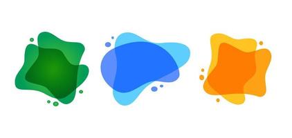 Abstract dynamic graphic elements in modern style vector