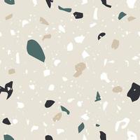 Terrazzo flooring vector seamless pattern