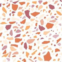 Terrazzo flooring vector seamless pattern