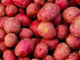 pile of red potatoes for sale photo