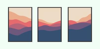 Abstract mountains for a stylish background vector