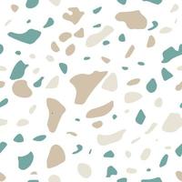 Terrazzo flooring vector seamless pattern