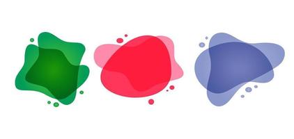 Abstract dynamic graphic elements in modern style vector