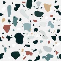Terrazzo flooring vector seamless pattern
