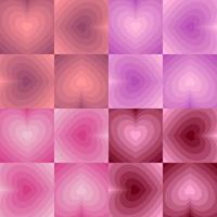 Heart Pattern In Sweet Colors Blend In A Seamless Style Vector Image Background