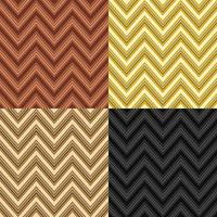 Seamless Geometric Pattern Zig Zag Shape Set vector