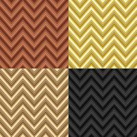 Seamless Geometric Pattern Zig Zag Shape Set vector