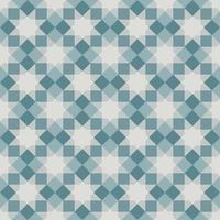 Octagram Square Pattern Seamless Background Green Gray vector