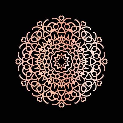 Mandala Flower Art Logo Background Design