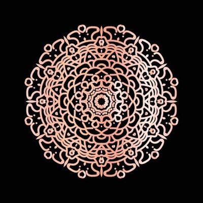 Mandala Flower Art Logo Background Design