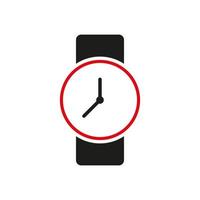 plantilla de diseño de vector de icono de reloj de pulsera