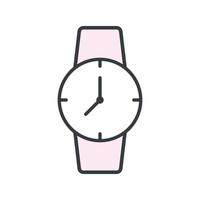 plantilla de diseño de vector de icono de reloj de pulsera