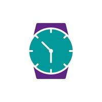 plantilla de diseño de vector de icono de reloj de pulsera