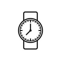 plantilla de diseño de vector de icono de reloj de pulsera