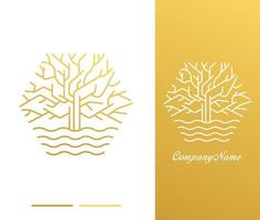 tree vector logo. tree features. this logo is decorative, modern, clean and simple