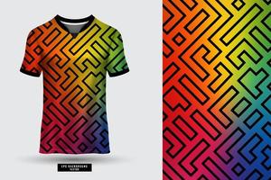 Wonderful and Extraordinary T shirt sports abstract jersey suitable for racing, soccer, gaming, motocross, gaming, cycling vector