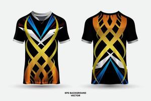 Extraordinario y fantástico diseño de camisetas deportivas adecuado para carreras, fútbol, vector de juegos.