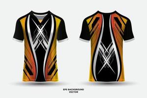 Colorful design jersey T shirt sports suitable for racing, soccer, e sports. vector