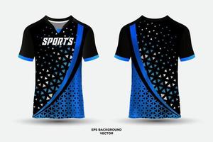 camiseta deportiva de diseño futurista adecuada para carreras, fútbol, deportes electrónicos. vector