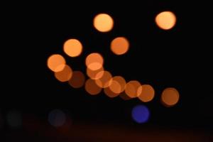 Bokeh street light at night. photo