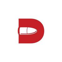 Creative Minimal Alphabet Initial Letter Mark Monogram Bullet D Logo Editable in Vector Format