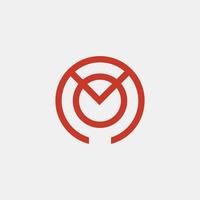 MO Owl Logo Creative Modern Minimal Alphabet M O Initial Letter Mark Monogram Editable in Vector Format