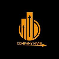 logotipo de la empresa geométrica, diseño simple, único y moderno vector