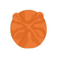Vector illustration of Dia de Muertos Mexican bread of the dead. A traditional cake used for the day of the dead. Isolated on a white background