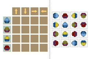 encuentra la diferencia. juego de lógica para niños. vector