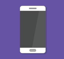 Flat Smartphone Glossy Display Screen Illustration Modern Device Icon vector