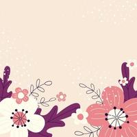 fondo de ilustración vectorial con flores vector