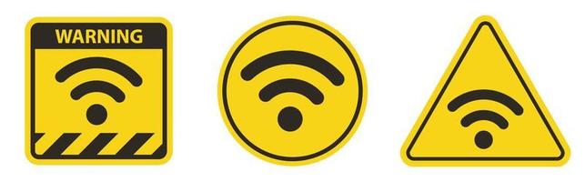 Wireless network wifi symbol vector