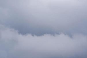 Blurred focus of dark cloud and sky when have storm and rain in monsoon season. photo