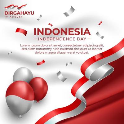 Indonesia Independence Day Social Media Flyer