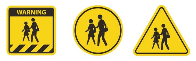 School Zone Symbol Sign Isolate on White Background,Vector Illustration vector