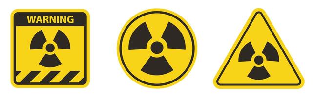 Radiation Black Icon Isolated On White Background vector