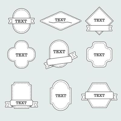 Vintage frames, Empty vintage labels set . Illustration vector. isolated background