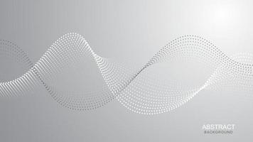 Wavy dotted line on gradient background vector