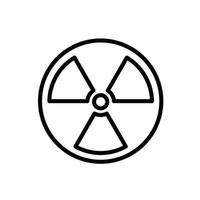 Radioactive icon vector design template illustration